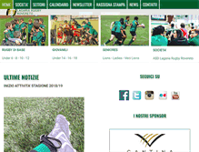 Tablet Screenshot of lagariarugby.it